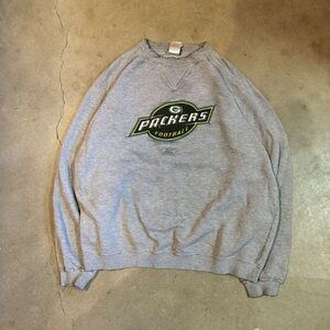 Champion Gray Crewneck Sweater with Logo